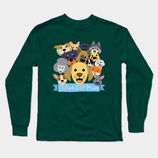 Stop and Boop the Noses (dog version) Long Sleeve T-Shirt
